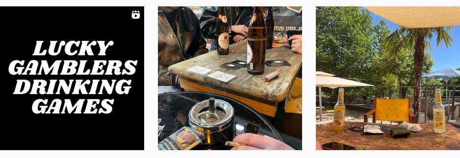Lucky Gamblers Instagram; Trinkspiele Instagram Account; Berliner Trinkspiele
